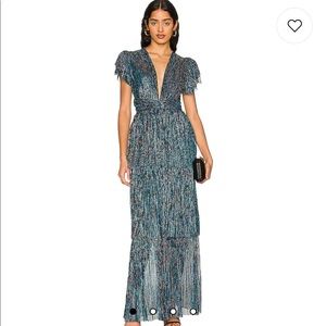Sabina Musayev x REVOLVE Zelda dress in Multicolor blue
